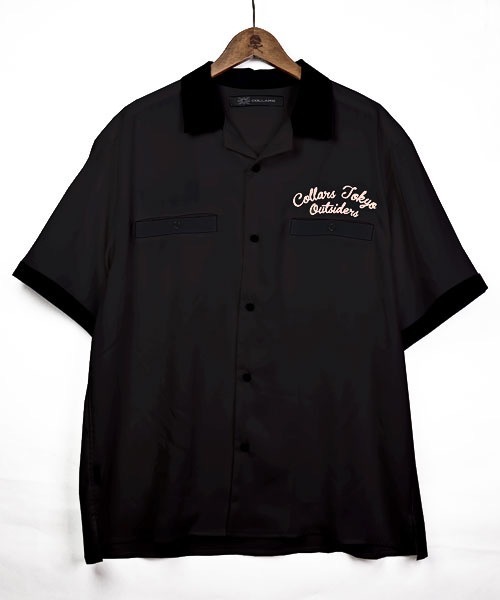 COLLARS（カラーズ）の「【COLLARS/カラーズ】七代目武装戦線副頭 藤代拓海着用アウトサイダーボーリングシャツ（シャツ/ブラウス・メンズ・ブラック/ホワイト・XL/M/XXL/L）」の8枚目の写真