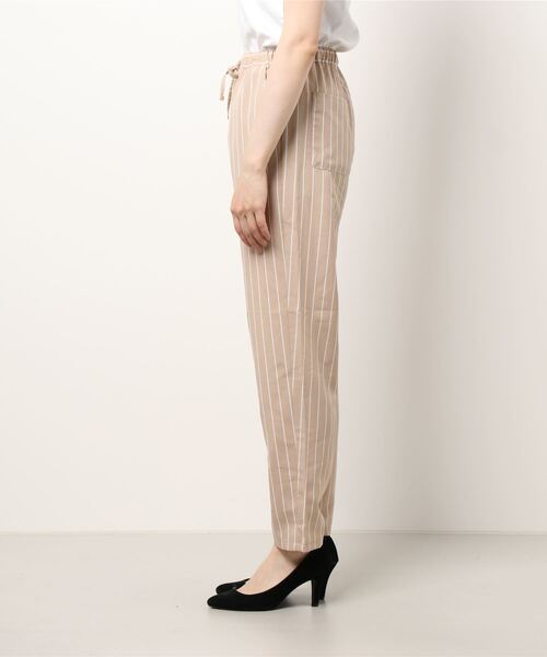 RAG MACHINE（ラグマシーン）の「【RAG MACHINE】リネンライクテーパードパンツ（その他パンツ・レディース・ブラック/ベージュ/ネイビー/オリーブ/ライトベージュ/ネイビー×ホワイト・L/M）」の7枚目の写真