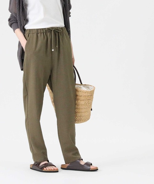 RAG MACHINE（ラグマシーン）の「【RAG MACHINE】リネンライクテーパードパンツ（その他パンツ・レディース・ブラック/ベージュ/ネイビー/オリーブ/ライトベージュ/ネイビー×ホワイト・L/M）」の5枚目の写真