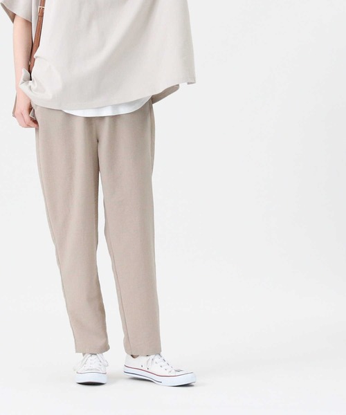 RAG MACHINE（ラグマシーン）の「【RAG MACHINE】リネンライクテーパードパンツ（その他パンツ・レディース・ブラック/ベージュ/ネイビー/オリーブ/ライトベージュ/ネイビー×ホワイト・L/M）」の13枚目の写真