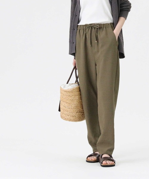 RAG MACHINE（ラグマシーン）の「【RAG MACHINE】リネンライクテーパードパンツ（その他パンツ・レディース・ブラック/ベージュ/ネイビー/オリーブ/ライトベージュ/ネイビー×ホワイト・L/M）」の21枚目の写真