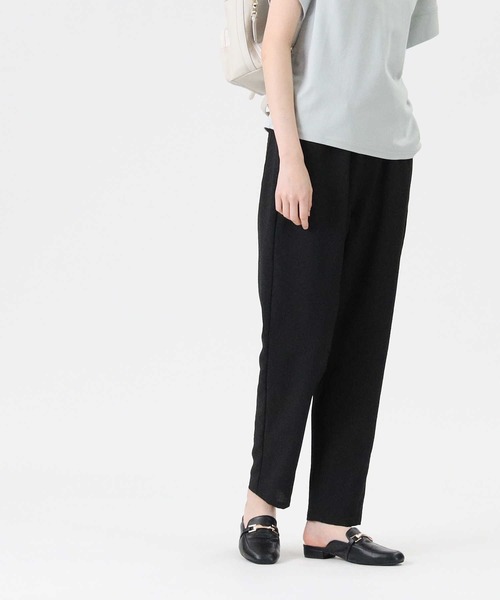 RAG MACHINE（ラグマシーン）の「【RAG MACHINE】リネンライクテーパードパンツ（その他パンツ・レディース・ブラック/ベージュ/ネイビー/オリーブ/ライトベージュ/ネイビー×ホワイト・L/M）」の10枚目の写真