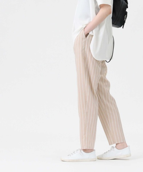 RAG MACHINE（ラグマシーン）の「【RAG MACHINE】リネンライクテーパードパンツ（その他パンツ・レディース・ブラック/ベージュ/ネイビー/オリーブ/ライトベージュ/ネイビー×ホワイト・L/M）」の19枚目の写真