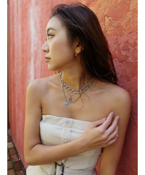 EVRIS（エヴリス）の「オーバーラップコインチェーンネックレス（ネックレス・レディース・シルバー/ゴールド・FREE）」の10枚目の写真