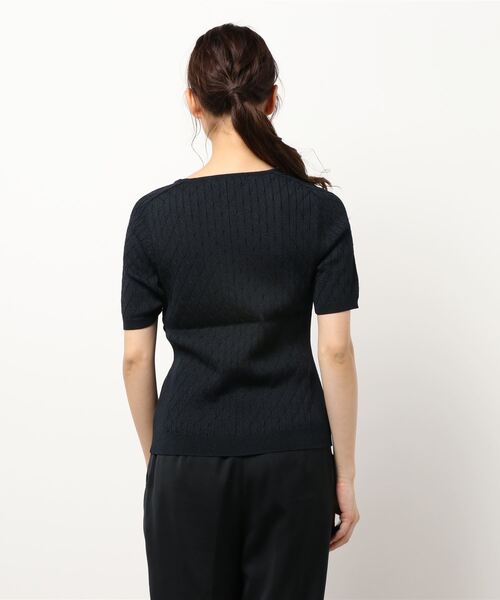 HANAE MORI（ハナエモリ）の「【HANAE MORI】ニット（ニット/セーター・レディース・サンドベージュ/ネイビー/グリーン/ピンク・38/40）」の6枚目の写真