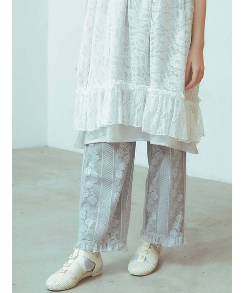 merry jenny(メリージェニー)の「シアーラインレースパンツ(その他パンツ・レディース・ライトブルー/ブラック/アイボリー・FREE)」の3枚目の写真