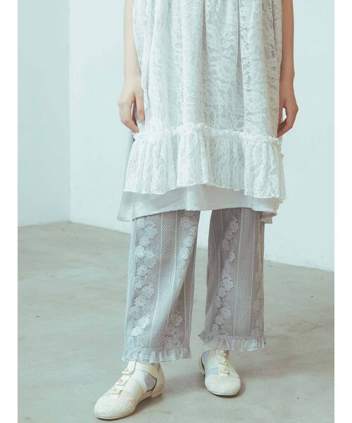 merry jenny(メリージェニー)の「シアーラインレースパンツ(その他パンツ・レディース・ライトブルー/ブラック/アイボリー・FREE)」の7枚目の写真