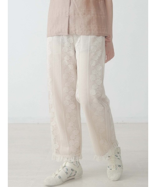 merry jenny(メリージェニー)の「シアーラインレースパンツ(その他パンツ・レディース・ライトブルー/ブラック/アイボリー・FREE)」の2枚目の写真