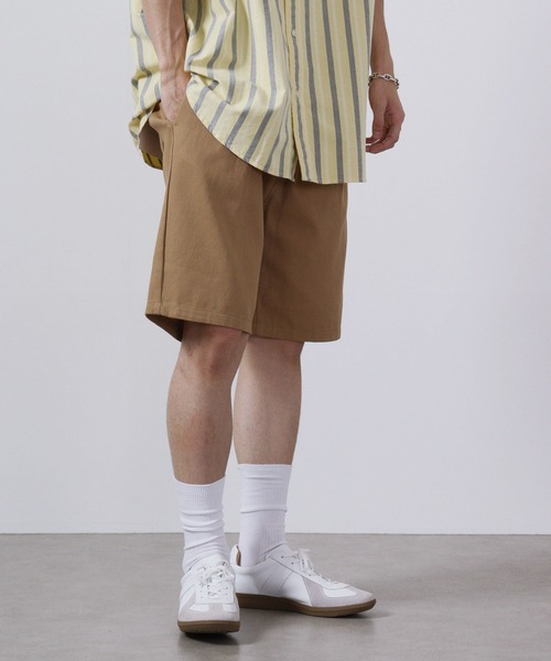 FUNALIVE(ファンアライブ)の「ツイル シェフ/デニム ショーツ(デニムパンツ・メンズ・ホワイト/ブラック/ベージュ/ネイビー/パープル/サックスブルー/ワンウォッシュ/オリーブ・S/M/L/XL)」の3枚目の写真