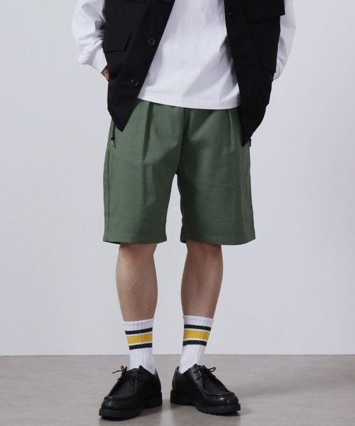 FUNALIVE(ファンアライブ)の「ツイル シェフ/デニム ショーツ(デニムパンツ・メンズ・ホワイト/ブラック/ベージュ/ネイビー/パープル/サックスブルー/ワンウォッシュ/オリーブ・S/M/L/XL)」の4枚目の写真