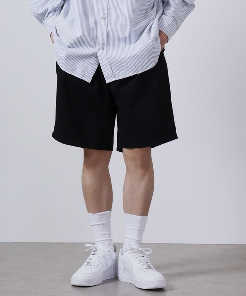 FUNALIVE(ファンアライブ)の「ツイル シェフ/デニム ショーツ(デニムパンツ・メンズ・ホワイト/ブラック/ベージュ/ネイビー/パープル/サックスブルー/ワンウォッシュ/オリーブ・S/M/L/XL)」の1枚目の写真