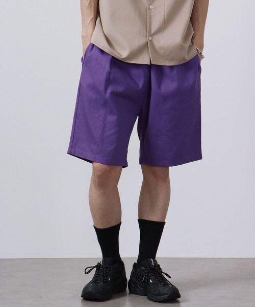 FUNALIVE(ファンアライブ)の「ツイル シェフ/デニム ショーツ(デニムパンツ・メンズ・ホワイト/ブラック/ベージュ/ネイビー/パープル/サックスブルー/ワンウォッシュ/オリーブ・S/M/L/XL)」の12枚目の写真