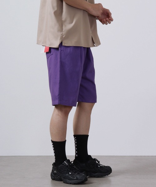 FUNALIVE(ファンアライブ)の「ツイル シェフ/デニム ショーツ(デニムパンツ・メンズ・ホワイト/ブラック/ベージュ/ネイビー/パープル/サックスブルー/ワンウォッシュ/オリーブ・S/M/L/XL)」の11枚目の写真