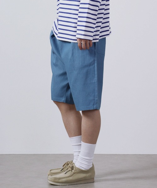 FUNALIVE(ファンアライブ)の「ツイル シェフ/デニム ショーツ(デニムパンツ・メンズ・ホワイト/ブラック/ベージュ/ネイビー/パープル/サックスブルー/ワンウォッシュ/オリーブ・S/M/L/XL)」の19枚目の写真