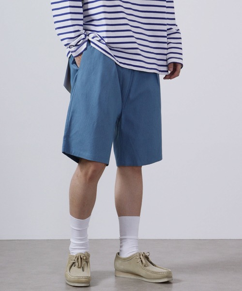 FUNALIVE(ファンアライブ)の「ツイル シェフ/デニム ショーツ(デニムパンツ・メンズ・ホワイト/ブラック/ベージュ/ネイビー/パープル/サックスブルー/ワンウォッシュ/オリーブ・S/M/L/XL)」の20枚目の写真