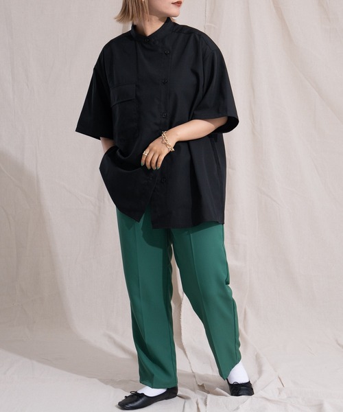 kutir（クティール）の「ミリタリーシャツ（シャツ/ブラウス・レディース・ブラック/グリーン・FREE）」の9枚目の写真