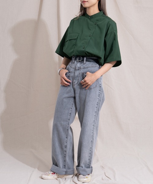 kutir（クティール）の「ミリタリーシャツ（シャツ/ブラウス・レディース・ブラック/グリーン・FREE）」の18枚目の写真