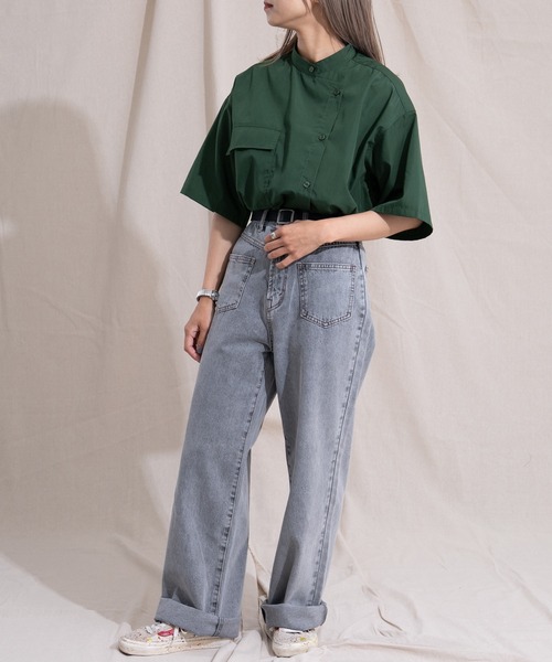 kutir（クティール）の「ミリタリーシャツ（シャツ/ブラウス・レディース・ブラック/グリーン・FREE）」の21枚目の写真