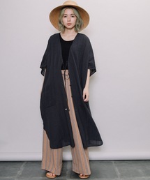 refinedworks | ドビー前開きカフタンOP(カーディガン/ボレロ)
