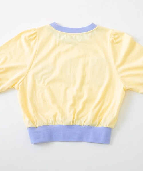 KOL ME BABY(コルミーベイビー)の「◆ボリュームワッペントップス(Tシャツ/カットソー・レディース・レモンイエロー・00)」の4枚目の写真
