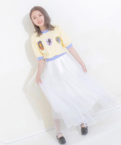 KOL ME BABY(コルミーベイビー)の「◆ボリュームワッペントップス(Tシャツ/カットソー・レディース・レモンイエロー・00)」の8枚目の写真