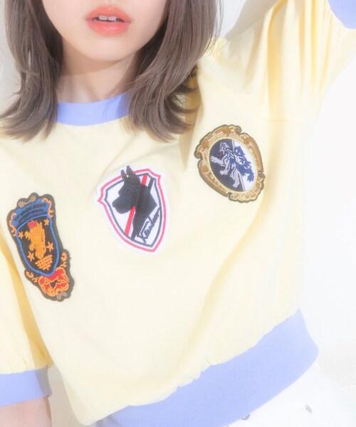 KOL ME BABY(コルミーベイビー)の「◆ボリュームワッペントップス(Tシャツ/カットソー・レディース・レモンイエロー・00)」の11枚目の写真