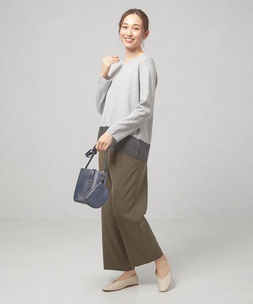 closet story（クローゼットストーリー）の「＜closet story（クローゼットストーリー）＞バイカラー ニット プルオーバー -ウォッシャブル-（ニット/セーター・レディース・ライトグレー/ピンク/ロイヤルブルー・FREE）」の11枚目の写真