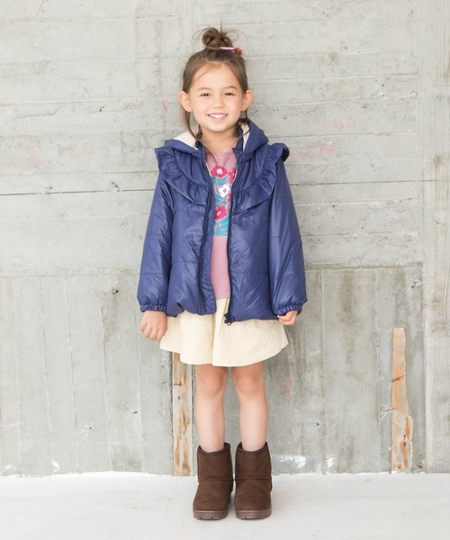 RAGMART（ラグマート）の「サーモライトブルゾン（ナイロンジャケット・キッズ・ピンク/ネイビー・90cm/95cm/80ｃｍ）」の5枚目の写真