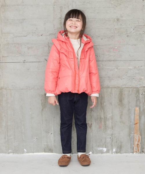 RAGMART（ラグマート）の「サーモライトブルゾン（ナイロンジャケット・キッズ・ピンク/ネイビー・90cm/95cm/80ｃｍ）」の8枚目の写真