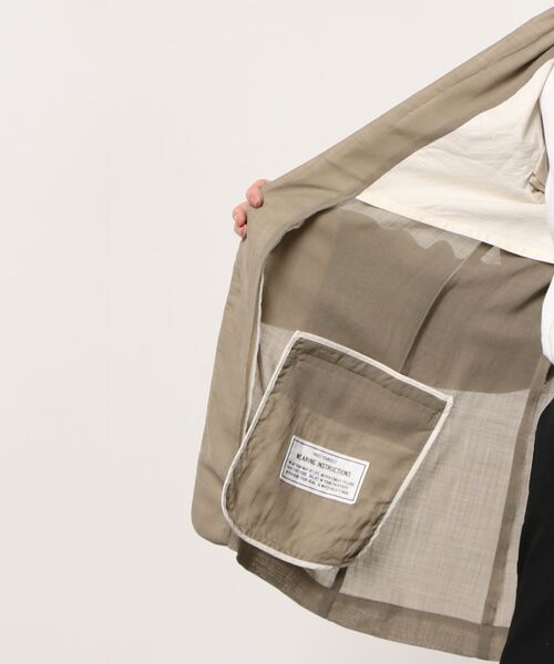 Maison MIHARA YASUHIRO(メゾンミハラヤスヒロ)の「【Maison MIHARA YASUHIRO】 シースルーウールジャケット/See Through Wool Jacket(テーラードジャケット・レディース・ブラック/ベージュ・36/38)」の18枚目の写真