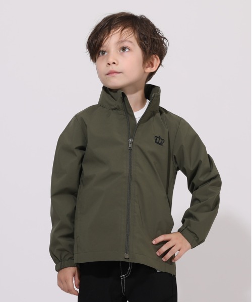 BABYDOLL（ベビードール）の「親子お揃い 通販限定カラーあり ウィンドブレーカー 5829K（ナイロンジャケット・キッズ・バイオレット/マスタード/チェリーピンク/ブラック/モスグリーン/パープル・100cm/110cm/120cm/150cm/90cm/130cm/140cm）」の3枚目の写真