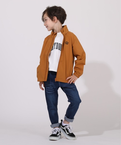 BABYDOLL（ベビードール）の「親子お揃い 通販限定カラーあり ウィンドブレーカー 5829K（ナイロンジャケット・キッズ・バイオレット/マスタード/チェリーピンク/ブラック/モスグリーン/パープル・100cm/110cm/120cm/150cm/90cm/130cm/140cm）」の15枚目の写真