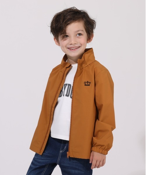 BABYDOLL（ベビードール）の「親子お揃い 通販限定カラーあり ウィンドブレーカー 5829K（ナイロンジャケット・キッズ・バイオレット/マスタード/チェリーピンク/ブラック/モスグリーン/パープル・100cm/110cm/120cm/150cm/90cm/130cm/140cm）」の14枚目の写真