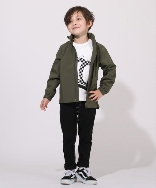 BABYDOLL（ベビードール）の「親子お揃い 通販限定カラーあり ウィンドブレーカー 5829K（ナイロンジャケット・キッズ・バイオレット/マスタード/チェリーピンク/ブラック/モスグリーン/パープル・100cm/110cm/120cm/150cm/90cm/130cm/140cm）」の18枚目の写真