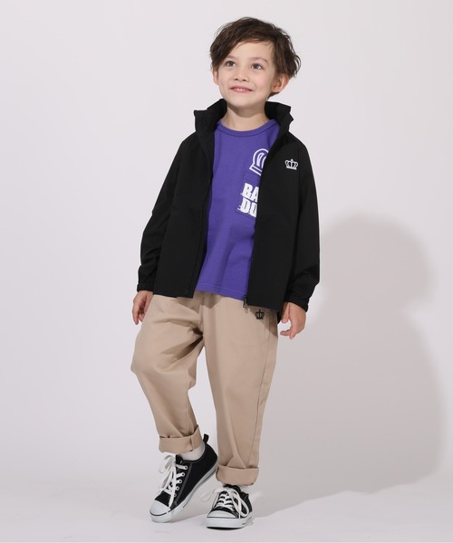 BABYDOLL（ベビードール）の「親子お揃い 通販限定カラーあり ウィンドブレーカー 5829K（ナイロンジャケット・キッズ・バイオレット/マスタード/チェリーピンク/ブラック/モスグリーン/パープル・100cm/110cm/120cm/150cm/90cm/130cm/140cm）」の21枚目の写真