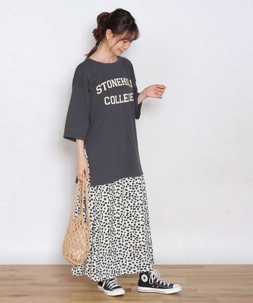 Crisp yours(クリスプユアーズ)の「【WEB限定】フロートフレアスカート(スカート・レディース・ホワイト/ブラック・FREE)」の15枚目の写真