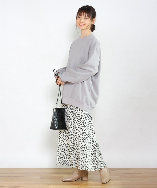 Crisp yours(クリスプユアーズ)の「【WEB限定】フロートフレアスカート(スカート・レディース・ホワイト/ブラック・FREE)」の19枚目の写真