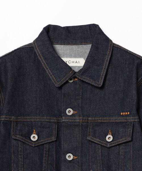 BRILLA per il gusto（ブリッラペルイルグースト）の「YCHAI / インディゴ デニムジャケット（デニムジャケット・メンズ・インディゴブルー・44/46/48/50）」の3枚目の写真