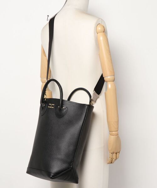 IENA（イエナ）の「【YOUNG&OLSEN/ヤングアンドオルセン】EMBOSSED LEATHER HAVERSACK◆（トートバッグ・レディース・グレー/ブラック・FREE）」の16枚目の写真