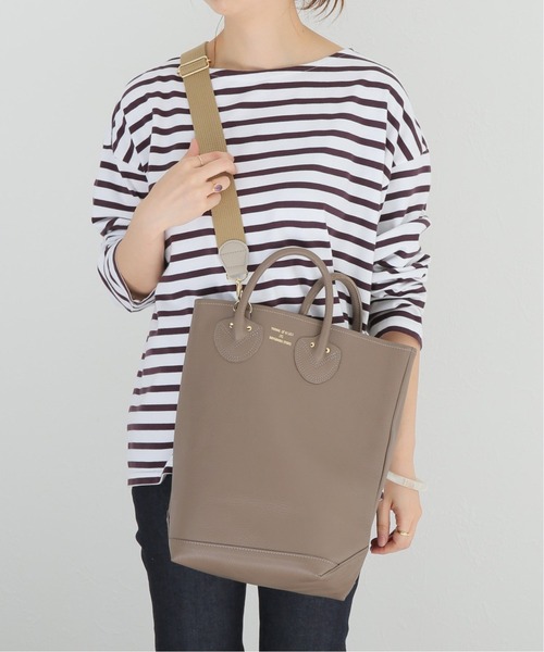 IENA（イエナ）の「【YOUNG&OLSEN/ヤングアンドオルセン】EMBOSSED LEATHER HAVERSACK◆（トートバッグ・レディース・グレー/ブラック・FREE）」の14枚目の写真