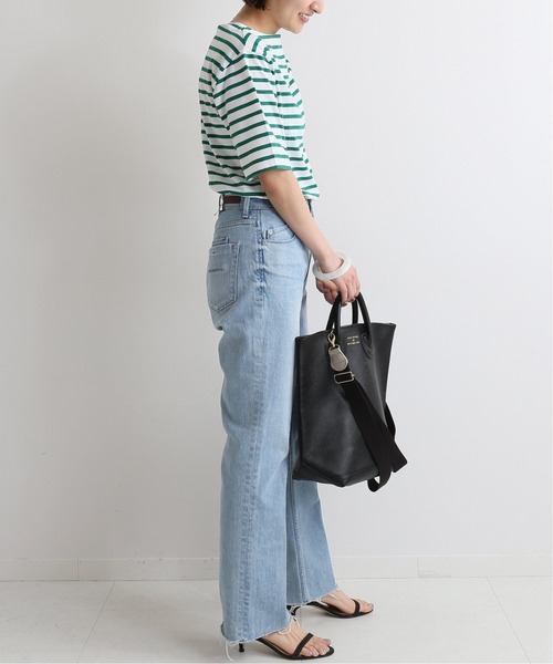 IENA（イエナ）の「【YOUNG&OLSEN/ヤングアンドオルセン】EMBOSSED LEATHER HAVERSACK◆（トートバッグ・レディース・グレー/ブラック・FREE）」の11枚目の写真