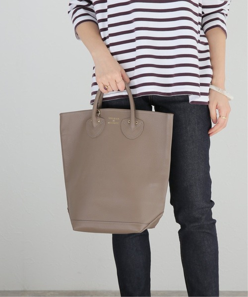 IENA（イエナ）の「【YOUNG&OLSEN/ヤングアンドオルセン】EMBOSSED LEATHER HAVERSACK◆（トートバッグ・レディース・グレー/ブラック・FREE）」の12枚目の写真