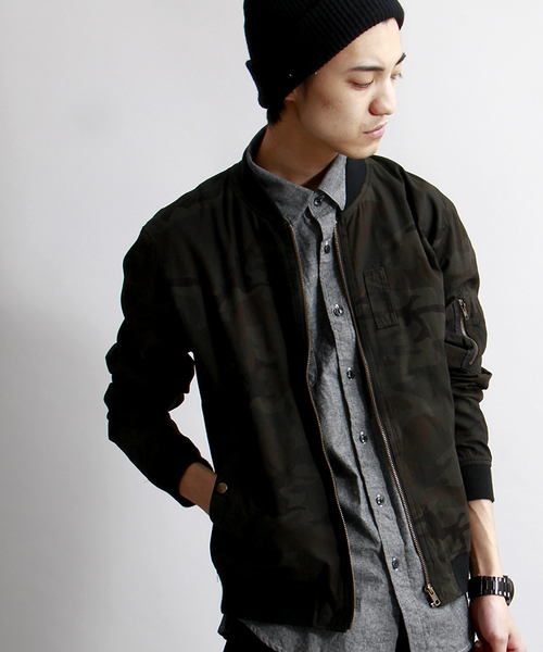 WEGO（ウィゴー）の「WEGO/スタンダードMA-1（ミリタリージャケット・メンズ・ブラック/カーキ/ネイビー/その他1/ホワイト・LARGE/MEDIUM）」の18枚目の写真