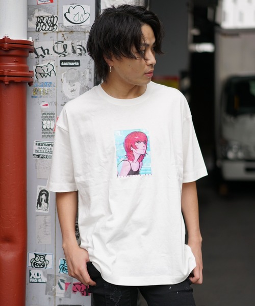 9090（ナインティナインティ）の「【WEB限定】アニメーションプリントTシャツ（Tシャツ/カットソー・メンズ・ホワイト/ブラック・MEDIUM/LARGE）」の7枚目の写真