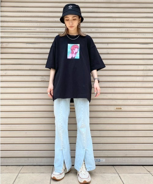 9090（ナインティナインティ）の「【WEB限定】アニメーションプリントTシャツ（Tシャツ/カットソー・メンズ・ホワイト/ブラック・MEDIUM/LARGE）」の16枚目の写真