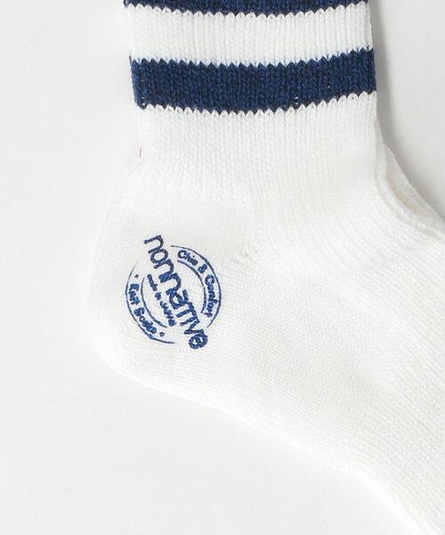 nonnative（ノンネイティブ）の「＜nonnative(ノンネイティブ)＞ DW SOCKS LINE MID/ソックス □□（ソックス/靴下・メンズ・グレー/ベージュ/ネイビー・FREE）」の6枚目の写真