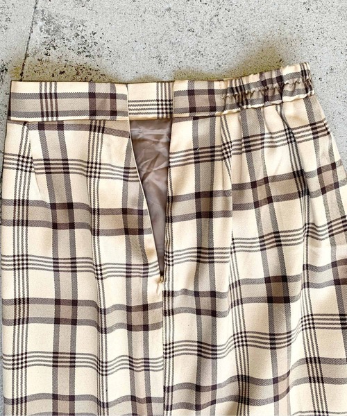 LIAN（リアン）の「マドラスチェックマーメイドスカート（スカート・レディース・ベージュ/グレー・FREE）」の16枚目の写真