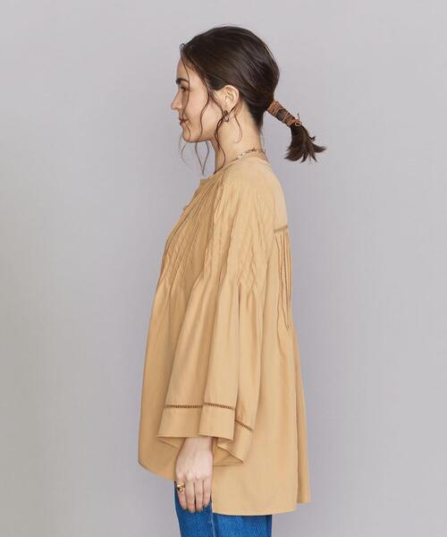 BEAUTY&YOUTH UNITED ARROWS（ビューティーアンドユースユナイテッドアローズ）の「BY ポリエステルレーヨン レースピンタックシャツ（シャツ/ブラウス・レディース・ブラック/イエロー/ナチュラル・FREE）」の10枚目の写真