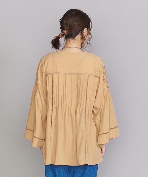 BEAUTY&YOUTH UNITED ARROWS（ビューティーアンドユースユナイテッドアローズ）の「BY ポリエステルレーヨン レースピンタックシャツ（シャツ/ブラウス・レディース・ブラック/イエロー/ナチュラル・FREE）」の6枚目の写真