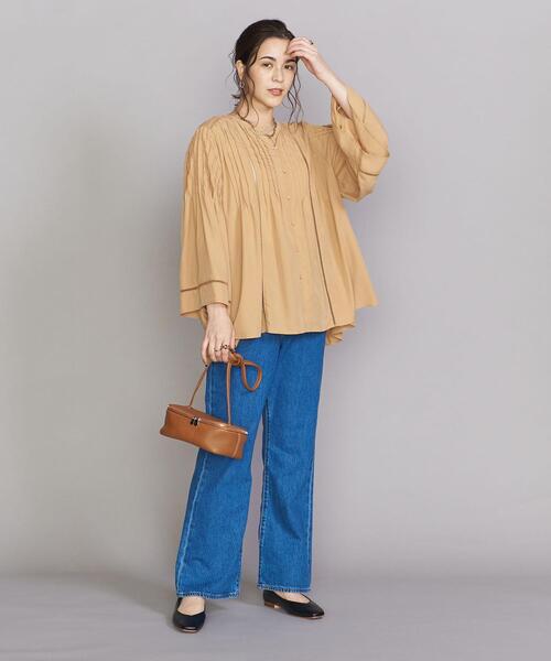 BEAUTY&YOUTH UNITED ARROWS（ビューティーアンドユースユナイテッドアローズ）の「BY ポリエステルレーヨン レースピンタックシャツ（シャツ/ブラウス・レディース・ブラック/イエロー/ナチュラル・FREE）」の11枚目の写真